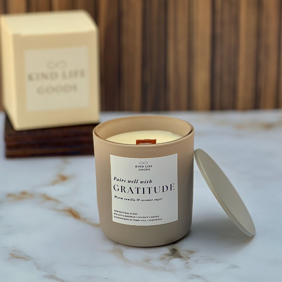 Pairs well with Gratitude Candle