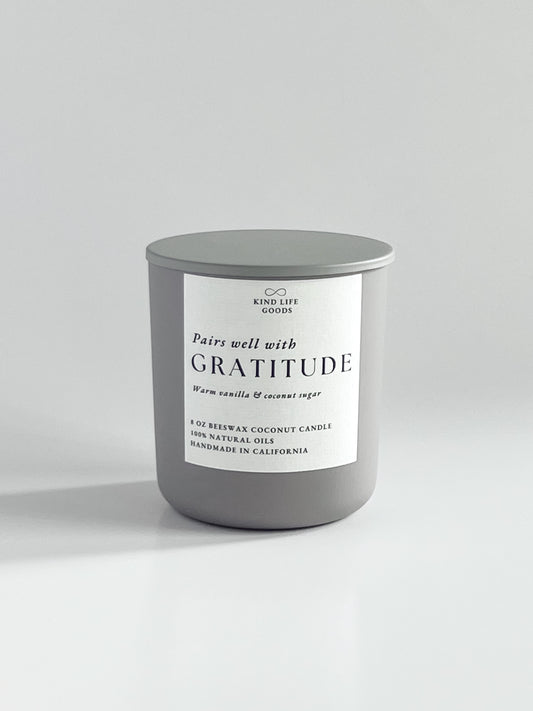 Pairs well with Gratitude Candle